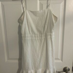 Chic White Linen Dress